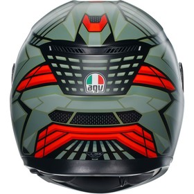  AGV K3 MPLK Decept Kapalı Kask (Siyah-Yeşil-Kırmızı)