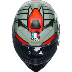  AGV K3 MPLK Decept Kapalı Kask (Siyah-Yeşil-Kırmızı)