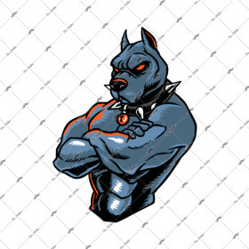  Mr.Sticker ANDG31 Kaslı Pitbull Etiketi