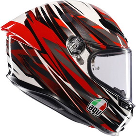  AGV K6S MPLK Reeval Kapalı Kask (Beyaz-Kırmızı-Gri)