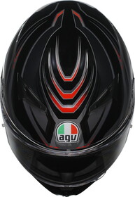  AGV K3 MPLK Syth Kapalı Kask (Siyah-Kırmızı)