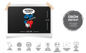  Mr.Sticker WRN36 Motoruma Dokunma Kızgın Köpek Balığı Etiketi