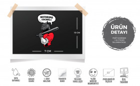  Mr.Sticker WRN35 Motoruma Dokunma Kızgın Pitbull Etiketi