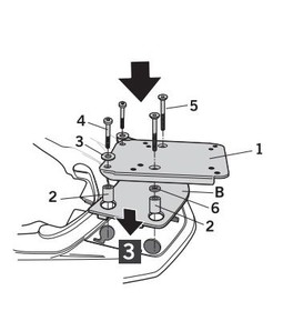  Honda PCX 125/150 (10>26) Arka Çanta Demiri (Shad H0PC11ST)