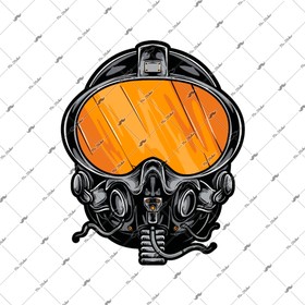  Mr.Sticker MSL122 F16 Pilot Maskesi Etiketi