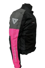  Venom Dynamic Bayan Motosiklet Montu 3 Mevsim (Siyah-Pembe)