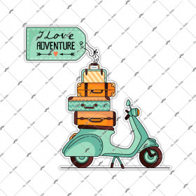  Mr.Sticker VSP19 Vespa Macera Etiketi Sticker
