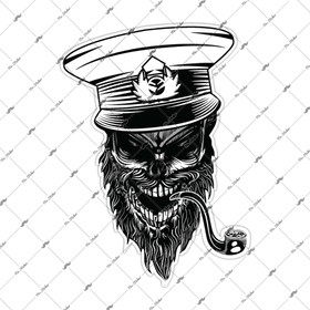  Mr.Sticker SKL39 Kaptan Kurukafa Etiketi
