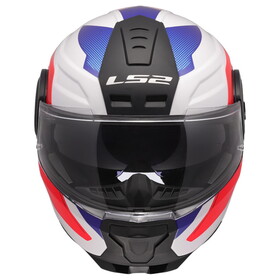  LS2 Scope 2 Duria Çeneden Açılır Kask (Beyaz-Mavi-Kırmızı)