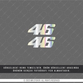  Mr.Sticker HLG9V2 Hologram 46 Numara Sticker (İkili Set)