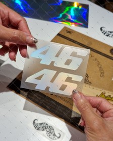  Mr.Sticker HLG9V2 Hologram 46 Numara Sticker (İkili Set)