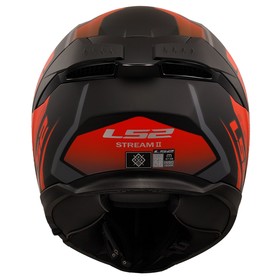 LS2 Stream 2 Fury Kapalı Kask (Mat Siyah-Gri-Kırmızı)