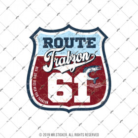  Mr.Sticker Route Trabzon 61 Etiketi Özel Seri