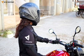  Venom Rock Cordura Yazlık Fileli Bayan Motosiklet Montu