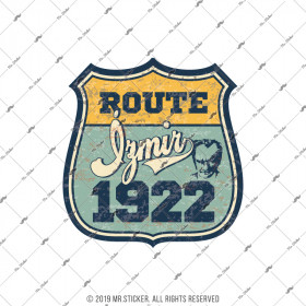  Mr.Sticker ROU11 Özel Seri Route İzmir 1922 Etiketi